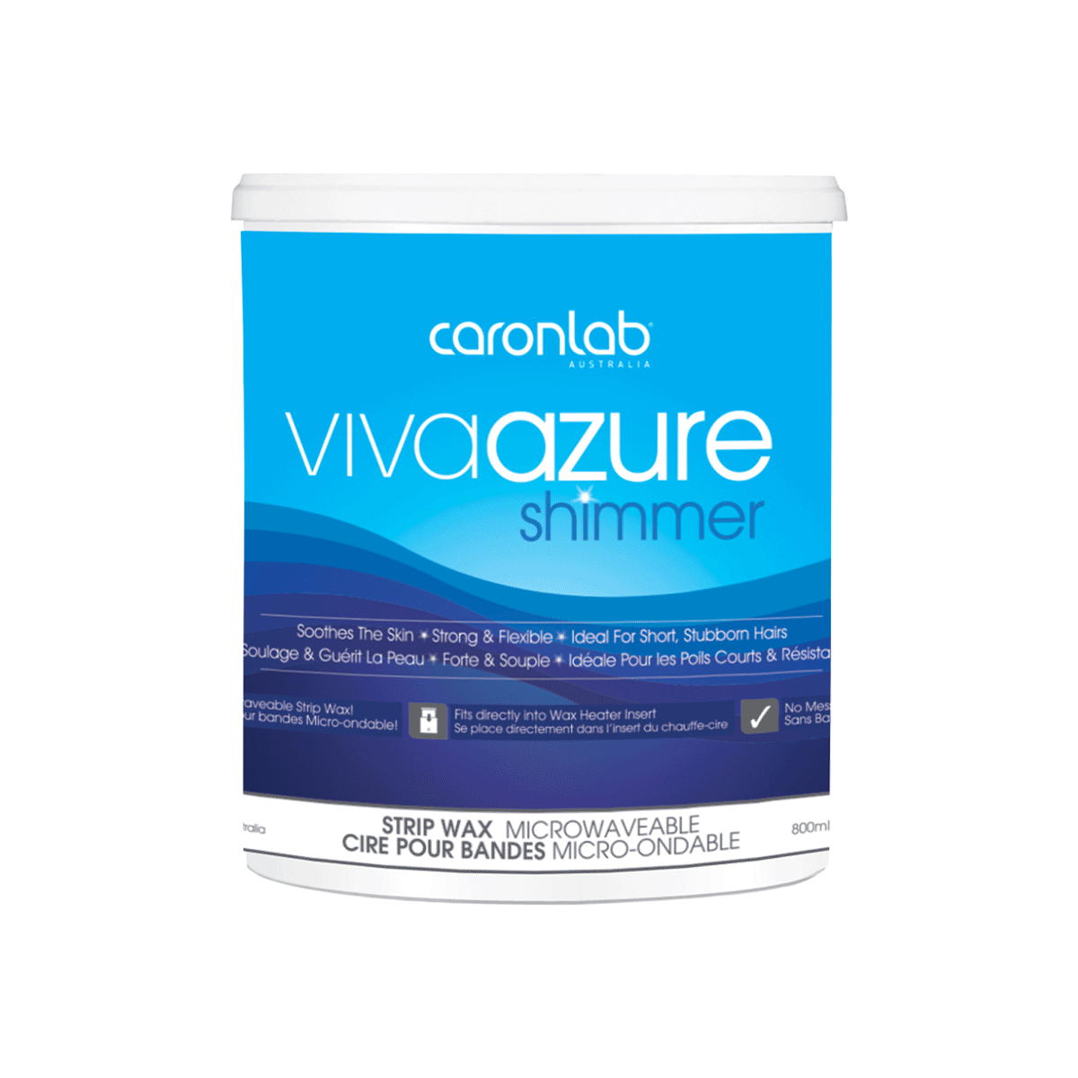 Viva Azure Shimmer Strip Wax